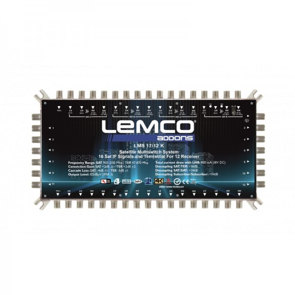 LEMCO LMS 17/12 C - 17 Εισόδων Cascade Multiswitch